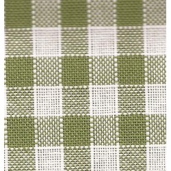 Rustichella Checkered Fabric 1x1 cm - Width 180 cm - Green 303