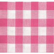 Rustichella Checkered Fabric 2x2 cm - Width 180 cm - Dark Pink