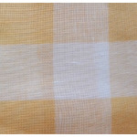 Riviera Linen Fabric - Yellow Big Boards - 90x90 cm Riviera Linen Fabric - Yellow Big Boards - 90x90 cm