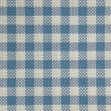 Tessuto Colonia  a Quadri Celeste - Taglio da 90x90 cm