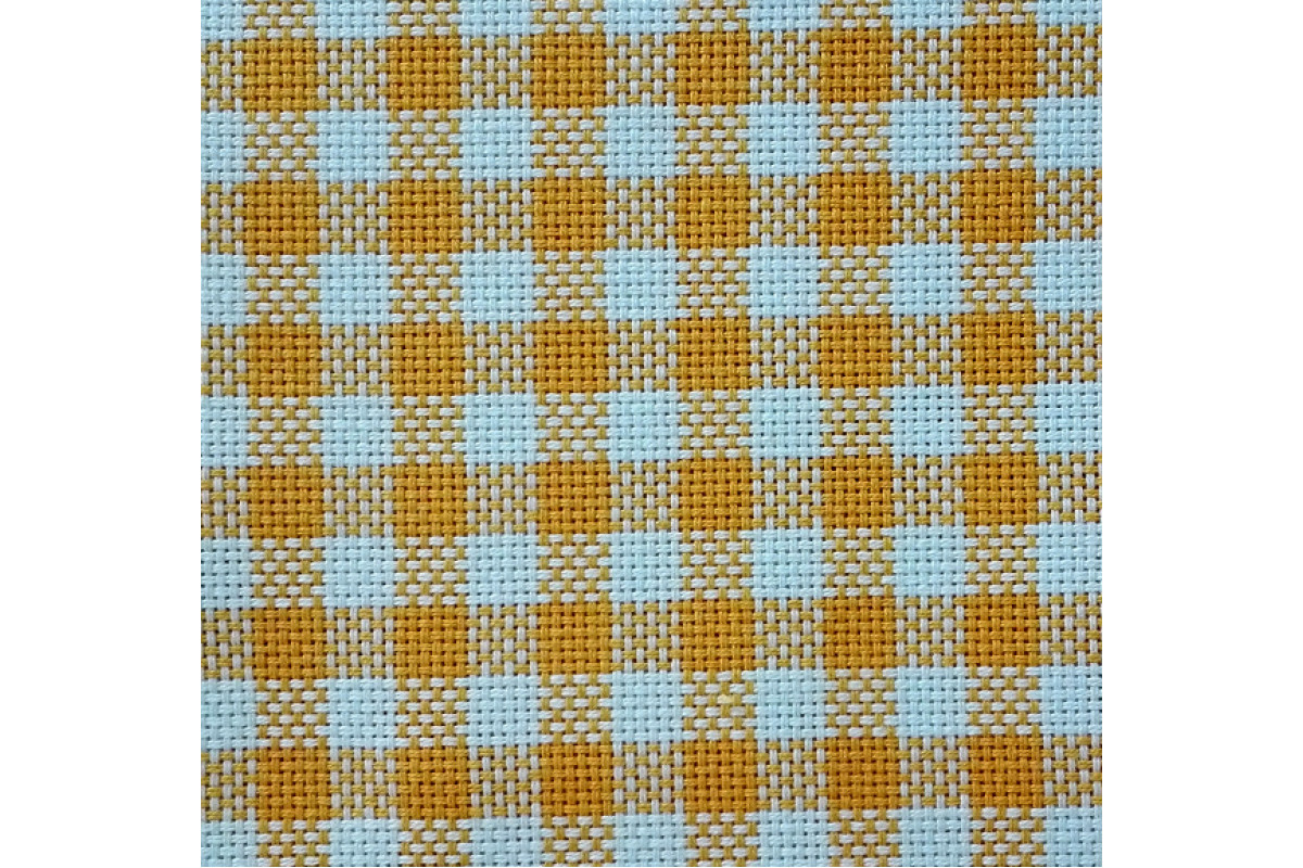 Tessuto Colonia Quadri Giallo Oro Tessuto Colonia Quadri Giallo Oro