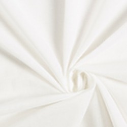 Batista Cotton Fabric - Width 120 cm - Color White