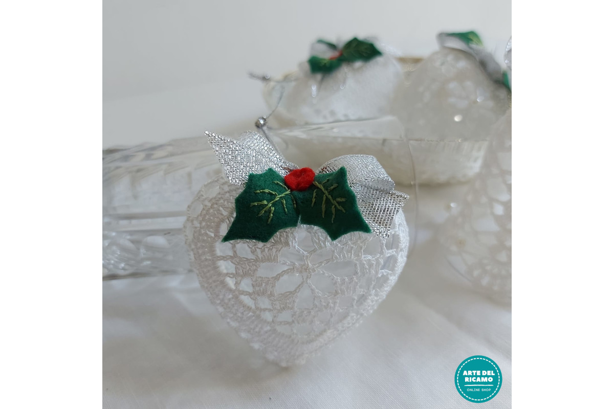 Corazon de Crochet - Navidad