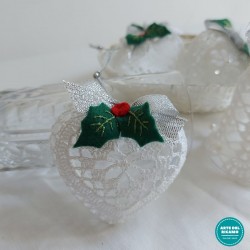 Corazon de Crochet - Navidad