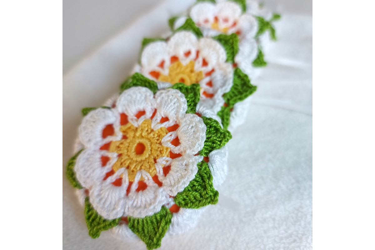 Crochet Flower Perfume Bag