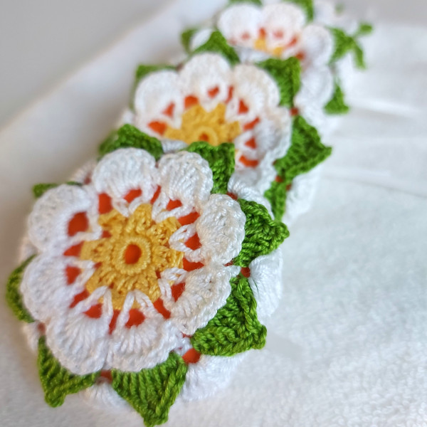 Crochet Flower Perfume Bag