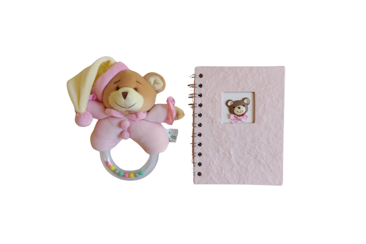 Set Baby - Portafoto con Orsetto Rosa Set Baby - Portafoto con Orsetto Rosa