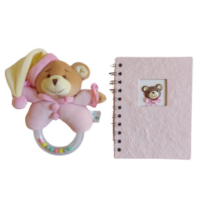 Set Baby - Frame with Bear Game - Pink
