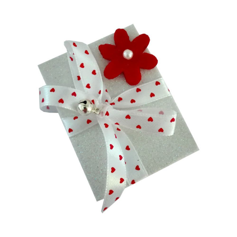Christmas Matchbox - Red Flower